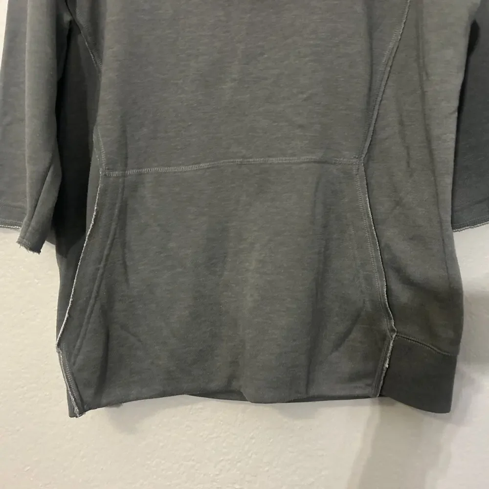 Nike BSBL Hoodie Dri-Fit Half Sleeve Gray Pullover Men Small Baseball Fitness